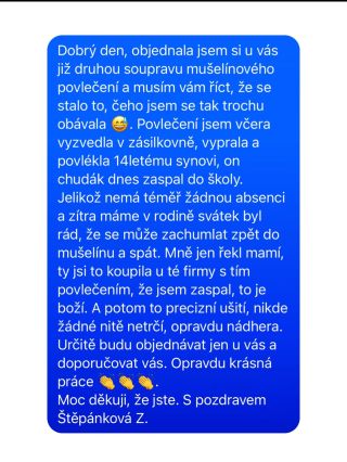 Tak tahle recenze nás potěšila i pobavila zároveň. 😊😃 Děkujeme. ♥️ #ceskafirma #ceskyvyrobek #povleceni #bytovydesign...